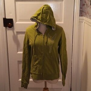 Vintage 1990s Disney Tinkerbell large green jacket